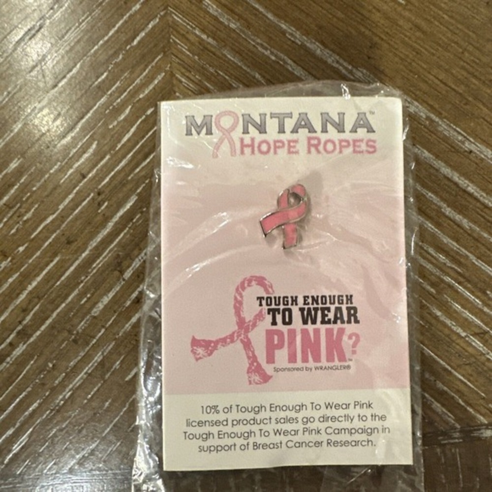 pink ribbon breast cancer awareness Montana Hope Ropes